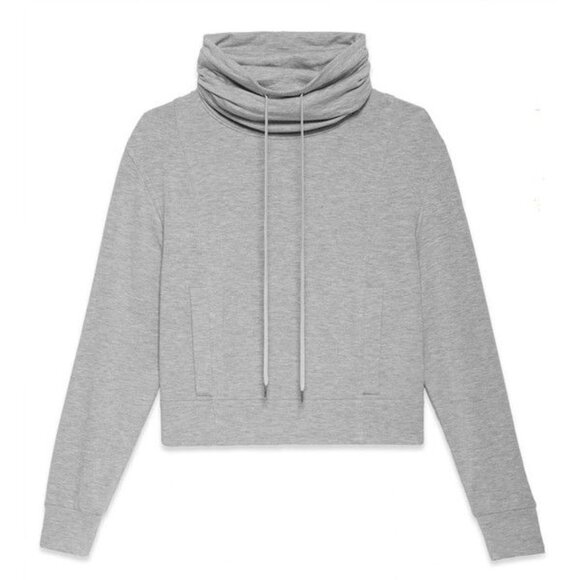 Helmut Lang Black Villous Funnel Neck Sweatshirt - Picture 1 of 7